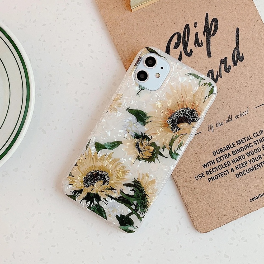 NEW iPhone 14/12/Pro/Max Vintage Sunflower case - Picture 7 of 7
